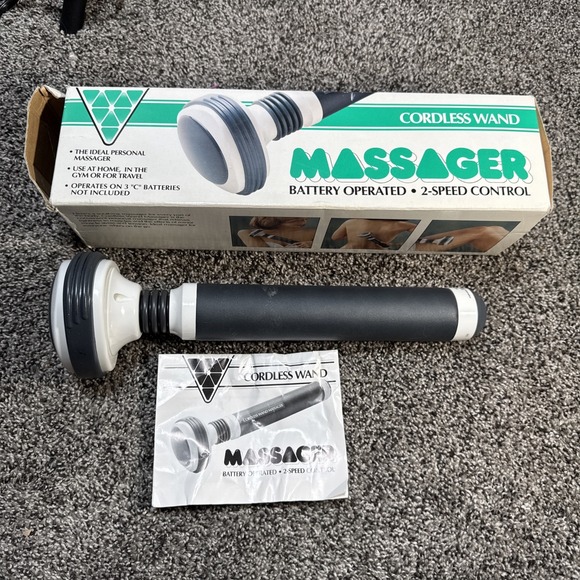 Other - Vintage GNC Battery Wand Massager 2 Speed Control Cordless 186222